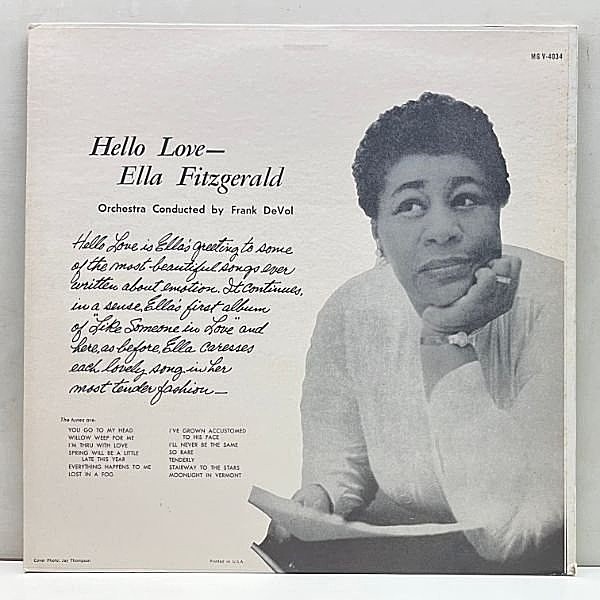 ELLA FITZGERALD / Hello Love (LP) / Verve | WAXPEND RECORDS