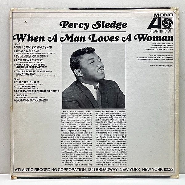 PERCY SLEDGE / When A Man Loves A Woman (LP) / Atlantic | WAXPEND